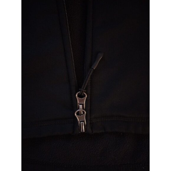 Champions unisex Softshell Hooded Jacket Black Size L, Used. - Picture 3 of 8